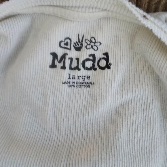 Mudd Black Patterned Short‑Sleeve Top – Size L - Picture 5 of 5